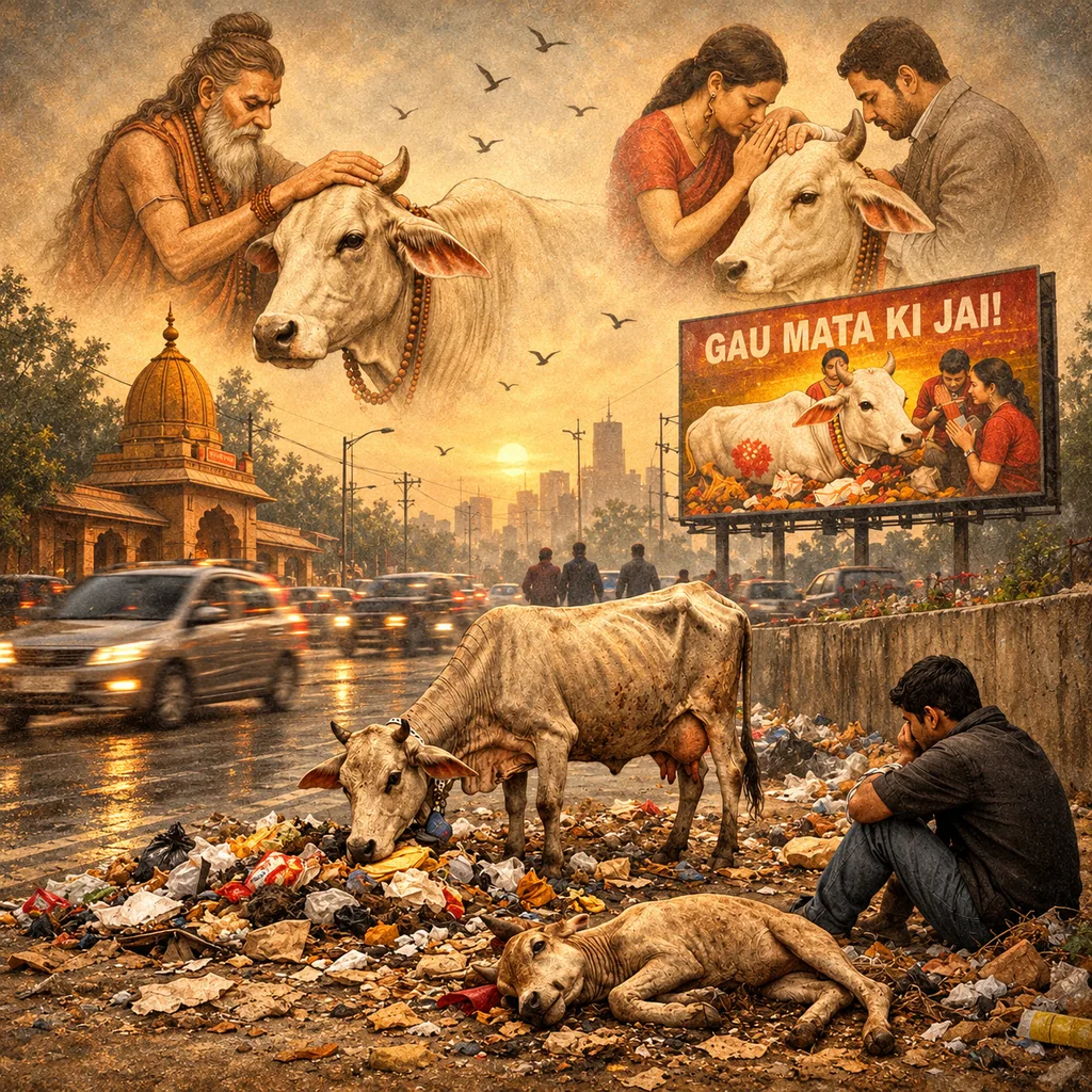 Gau Mata in words: the truth of dharma and of life