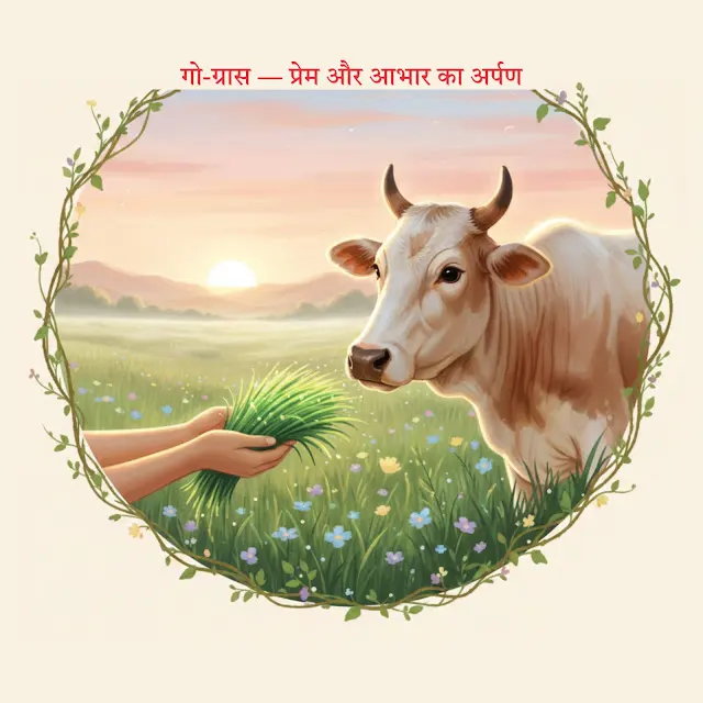 गो-ग्रास: प्रेम और आभार का अर्पण