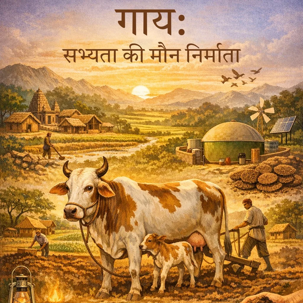 गाय: सभ्यता की मौन निर्माता